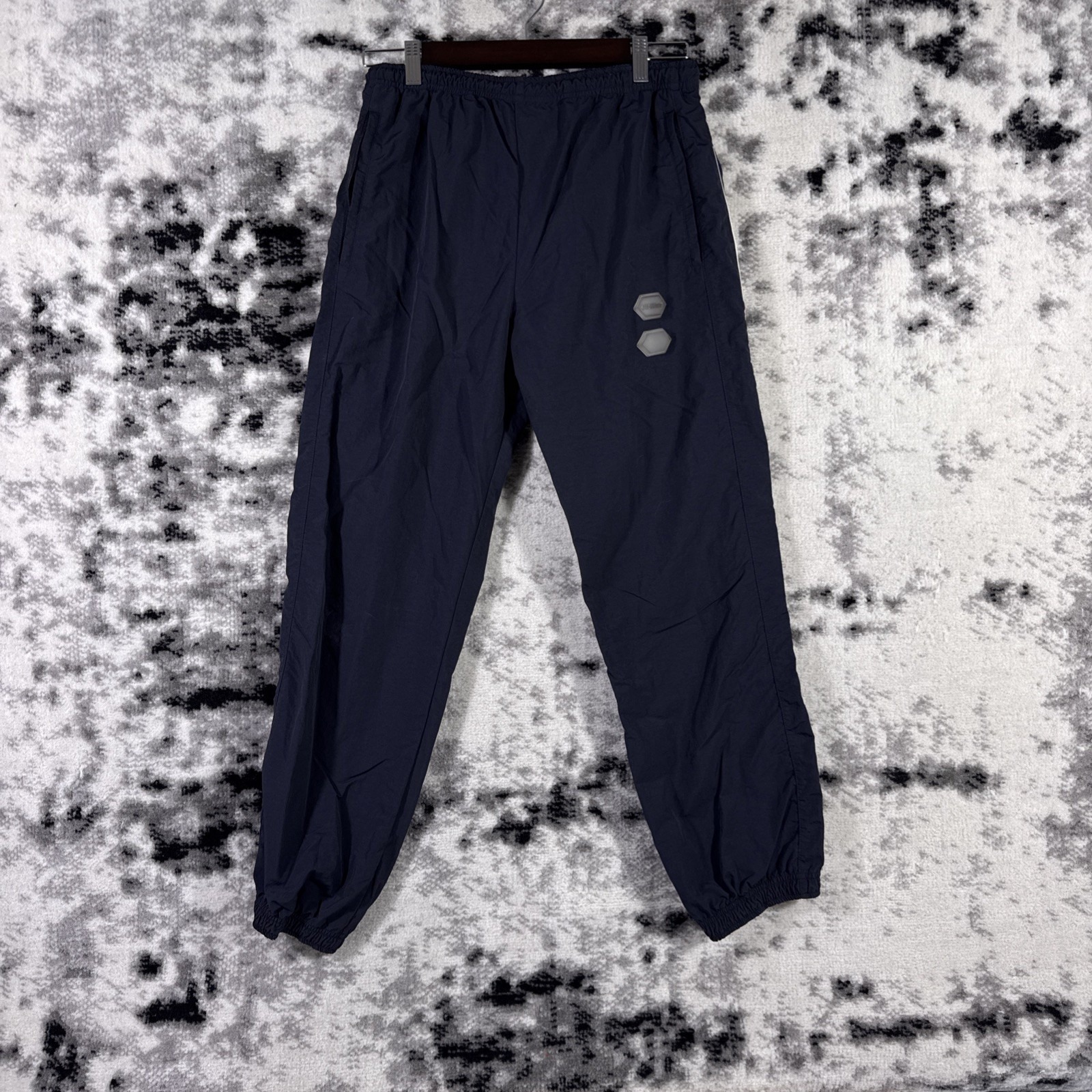 Off-White Main Label Pants Mens Size Large Black Virgil Abloh Black Track Street
